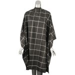 Salon Cape Black & White Check Pattern Bleach-proof Polyester Studs