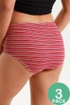 Ladies Fantasy 3 Pack Cotton Spandex Everyday Brief Panties