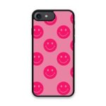 Custom Printed Tpu Cases - Apple Iphone 7 Apple Iphone 8 Apple Iphone Se 2020 Apple Iphone Se 2022 & 39 Hot Pink Smiley&
