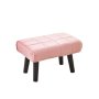 Betty Small Foot Stool Ottoman/ Modern Accent Step Stool Seat - Pink