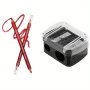 Dual-slot Precision Makeup Pencil Sharpener - Alcohol-free Battery-free For Eyeliner Eyebrow & Lip Liner