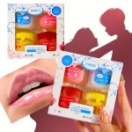 4 Pcs Moisturizing Lip Balm Set Hydrating Keep All-day Moisture For Dry Lips Long-lasting Effect Christmas Gifts Valentine's Day