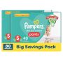 Pampers Active Baby Pants 40 Baby Pants Nappies Size 5 Pack Of 2