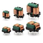 Guanghuiy 2PCS Common Mode Inductance High Current Flat Copper Wire Filter Emi Straight Pin Magnetic Toroidal Coil 2MH 5MH 8MH I
