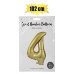 Balloon Helium Foil Gold 4 102CM F 04
