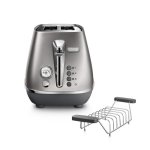 Delonghi Distinta Flair 2 Slice Toaster Finess Silver CTI2103.S