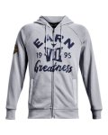 Men's Project Rock Heavyweight Terry Full-zip - Mod Gray Medium Heather Sm
