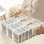 3PCS Type Premium Drawer Type Grid Finishing Storage Box Can Easily Place Underwear Socks Panties And Belt Drawer Dividers Save Space Foldable Basket