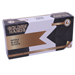 Golden Hands Black Nitrile Examination Gloves