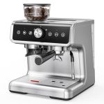 Euhomy Espresso Machine With Grinder 30 Grind Settings 20 Bar Coffee Maker With 58MM Portafilter Expresso Coffee Machines With T