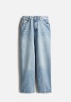 Curvy Fit Baggy High Jeans - Light Denim Blue