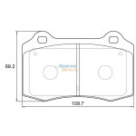 Stone Brake Pad Set Rear SP39140