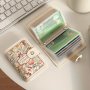 Casual Floral Pu Leather Card Holder Wallet For Women Wet Wipe Clean Large Capacity Multi-slot Compact Design Credit Card & Id Case With Snap