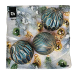 602500360 Napkin 33X33CM - Baubles And Sprays