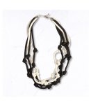Multi Rope Knot Necklace - White Free