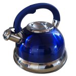 Zs - 3L Stove Top Stainless Steel Whistling Kettle - Blue