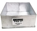 Galvanized Baking Pan 5& Square 5CM Height