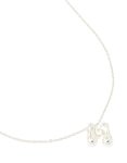 Waterproof Stainless Steel Large Bubble Letter M Necklace