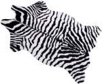 Smte Faux Zebra Print Rug With Keychain