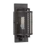 Mesh Metal Wall Light Black