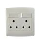 Ht Double Wall Socket Plug 16A 250V 4X4 - White