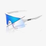100% S3 Bastille Le - Pearl White Glitter- Blue Mirror Photochromic Lens - Bh Bikes South Africa