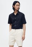 Regular Fit Linen-blend Shorts - Beige