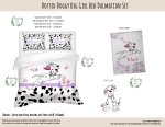 Kids Duvet Set Dotted Doggy Big Girl Bed Dalmatian