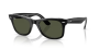 - Wayfarer - Black On Transparent/green - Size 50