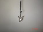 Rhinoceros Plated Silver Pendant