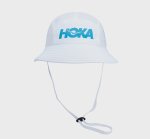HOKA Mens Adventure Hat - White blue