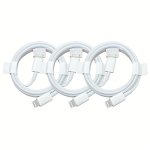 3PCS Mfi Certified Lightning Cables For Iphone - Fast Charging & Data Sync Compatible With For Iphone 14 13 12 11 Pro For Ipad &