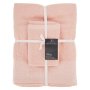 Inspired Blush 3 Piece Hand Guest & Bat Embroidered Towel Set