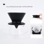 Coffee Accessories Coffee Filter Cup Multifunctional Foldable Black
