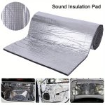 Automotive Sound Deadening Mat Heat Reflective Noise Insulation Foam Self-adhesive Vehicle Soundproofing Liner For Hood Door Coc