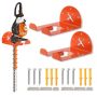 Upgraded Trimmer Rack Wall Mount - 8" Heavy Duty Weed Eater Hanger For Garage Wall Bracket Garden Power Tool Holder Organizer Hooks For Grass Trimmer