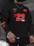 23 Print Men's Pullover Round Neck Long Sleeve Sweatshirt Pattern Loose Casual Top For Autumn Winter Men's Clothing As Gifts