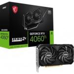 Msi Geforce Rtx 4060 TI Ventus 2X Black 16G Oc 16GB GDDR6 128-BIT Pcie 4.0 Graphics Card