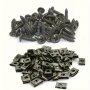 20PCS Premium Car Fastener Clips Set - Durable Metal U-clips For Secure Seat Engine Fender & Bumper Guards - Easy Install Multi-use Auto Accessories