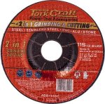 2 In 1 Grinding And Cutting Disc 115MM X 2.8 X 0.22 Steel ss pva alu sto