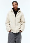 Regular Fit Teddy Jacket - Light Beige