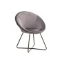 - Udaya Velvet Armchair With Black Leg