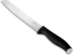 1 Piece Stainless Steel Bread Bread Knife 20 Cm - Black Silver Collection