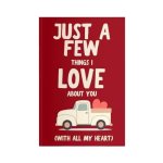 Just A Few Things I Love About You With All My Heart Fill In The Blank Gift Book I Wrote A Book About Youguided