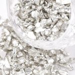 Silver Plated Crush Glass Chips 100G