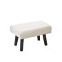 Betty Small Foot Stool Ottoman/ Modern Accent Step Stool Seat - White