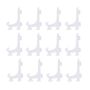12PCS 3 Inch Easels Or Plate Holders Dinner Plate Transparent