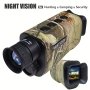 Camo Infrared Monocular Night Vsion Device 8X Digital Zoom 7-LEVEL Infrared Adjustment With Rechargeable Lithium Battery