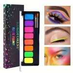 Water-soluble Makeup Palette Water-activated Eyeliner Palette 8-COLOR Facial Paint Eyeliner Makeup Water-soluble Facial Body Pai