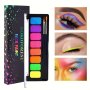 Water-soluble Makeup Palette Water-activated Eyeliner Palette 8-COLOR Facial Paint Eyeliner Makeup Water-soluble Facial Body Paint For Art Halloween Mardi Gras Parties And Cosplay